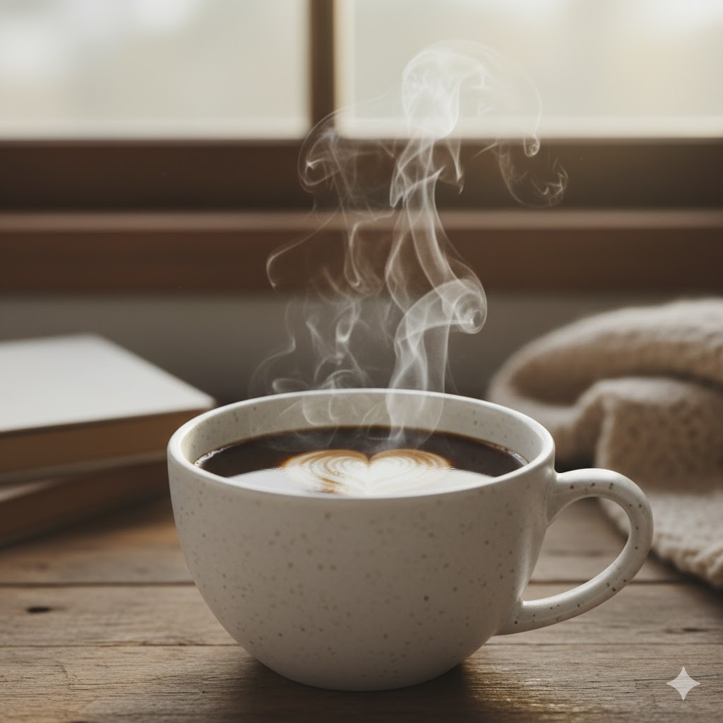 Taza de café recién hecho