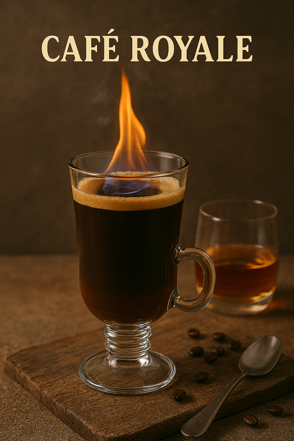 Café Royale flameado con coñac