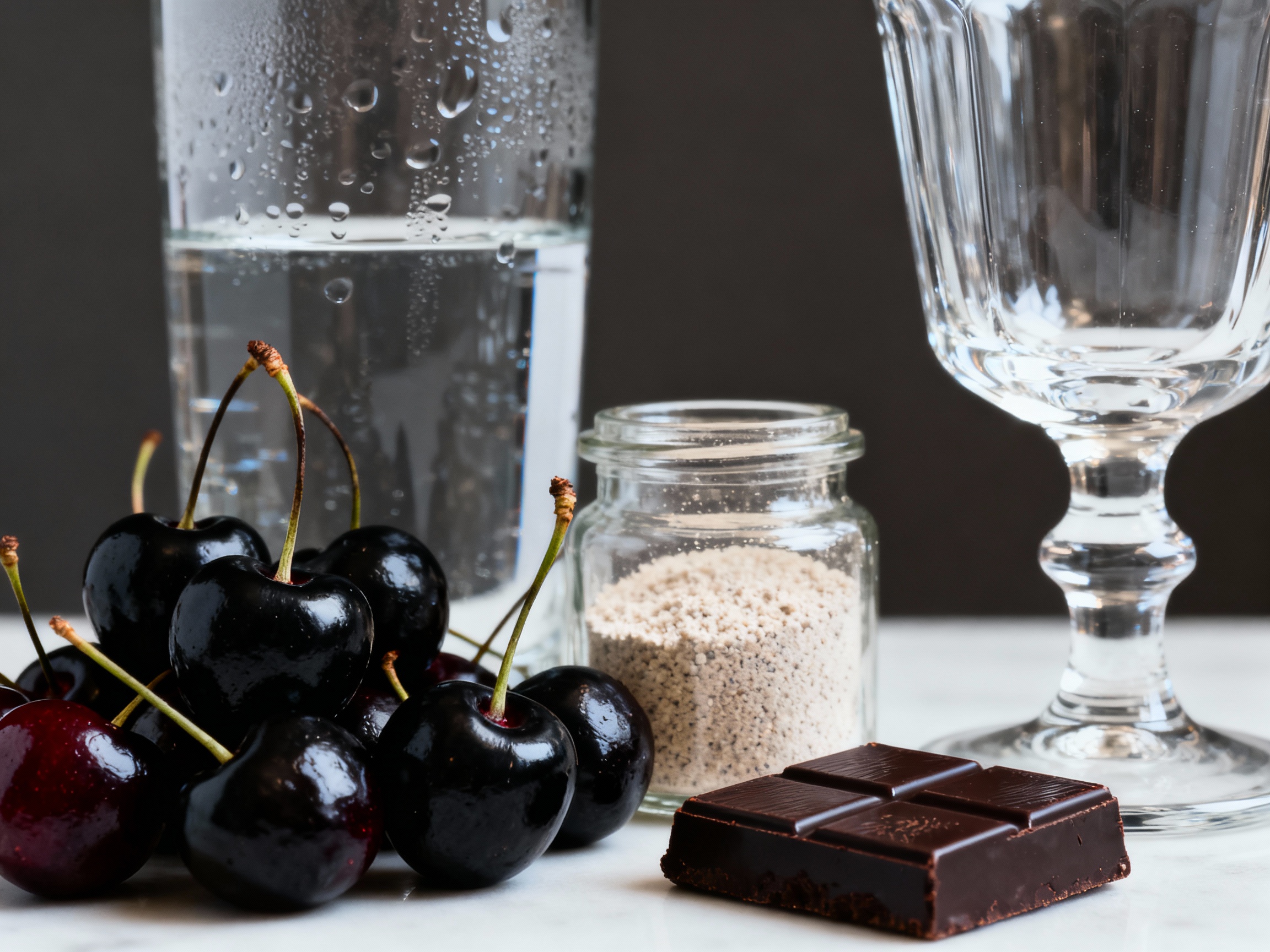 Cerezas negras frescas para elaborar Kirsch