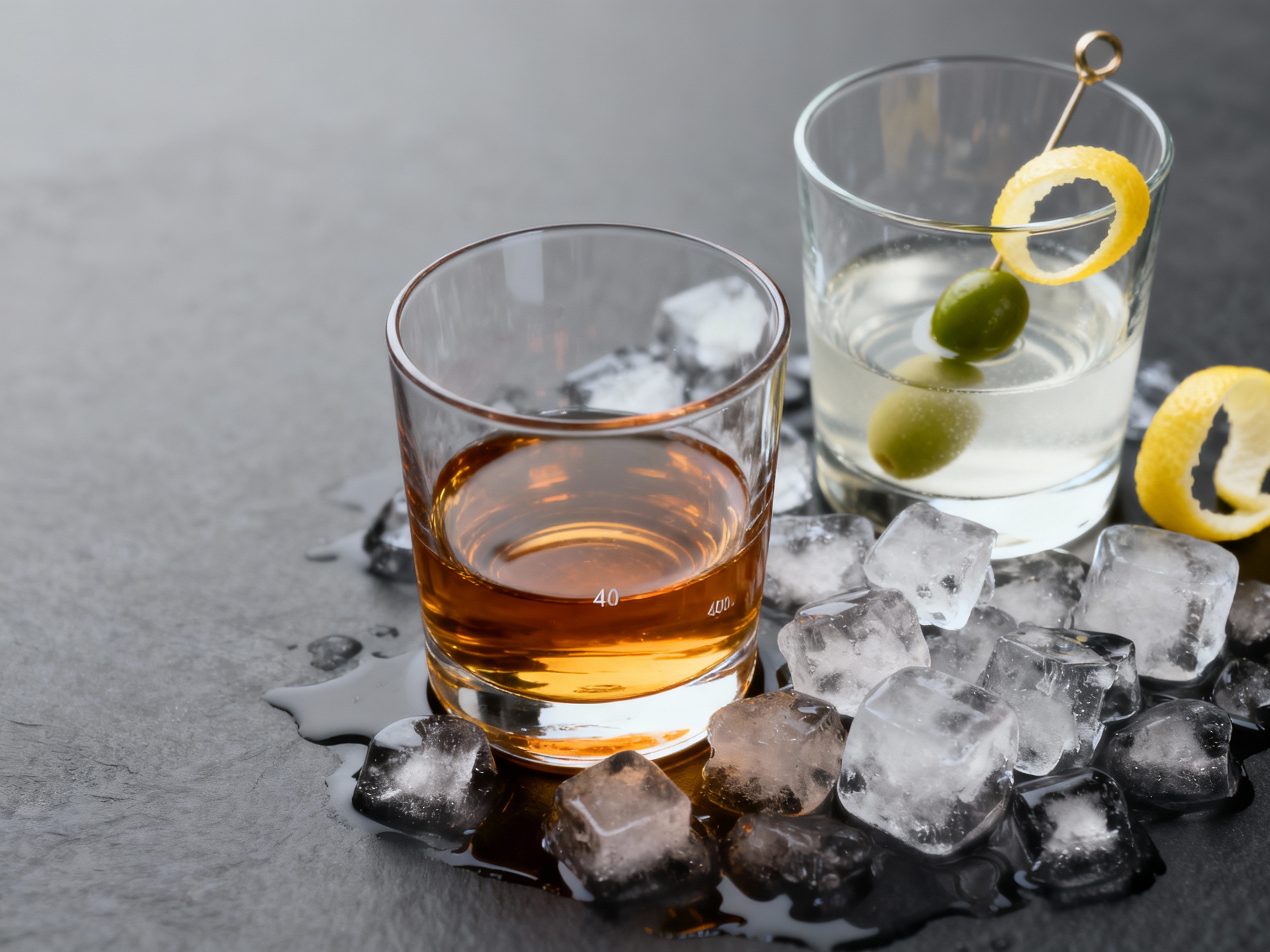 Ingredientes del Maria Mole: coñac y vermut blanco