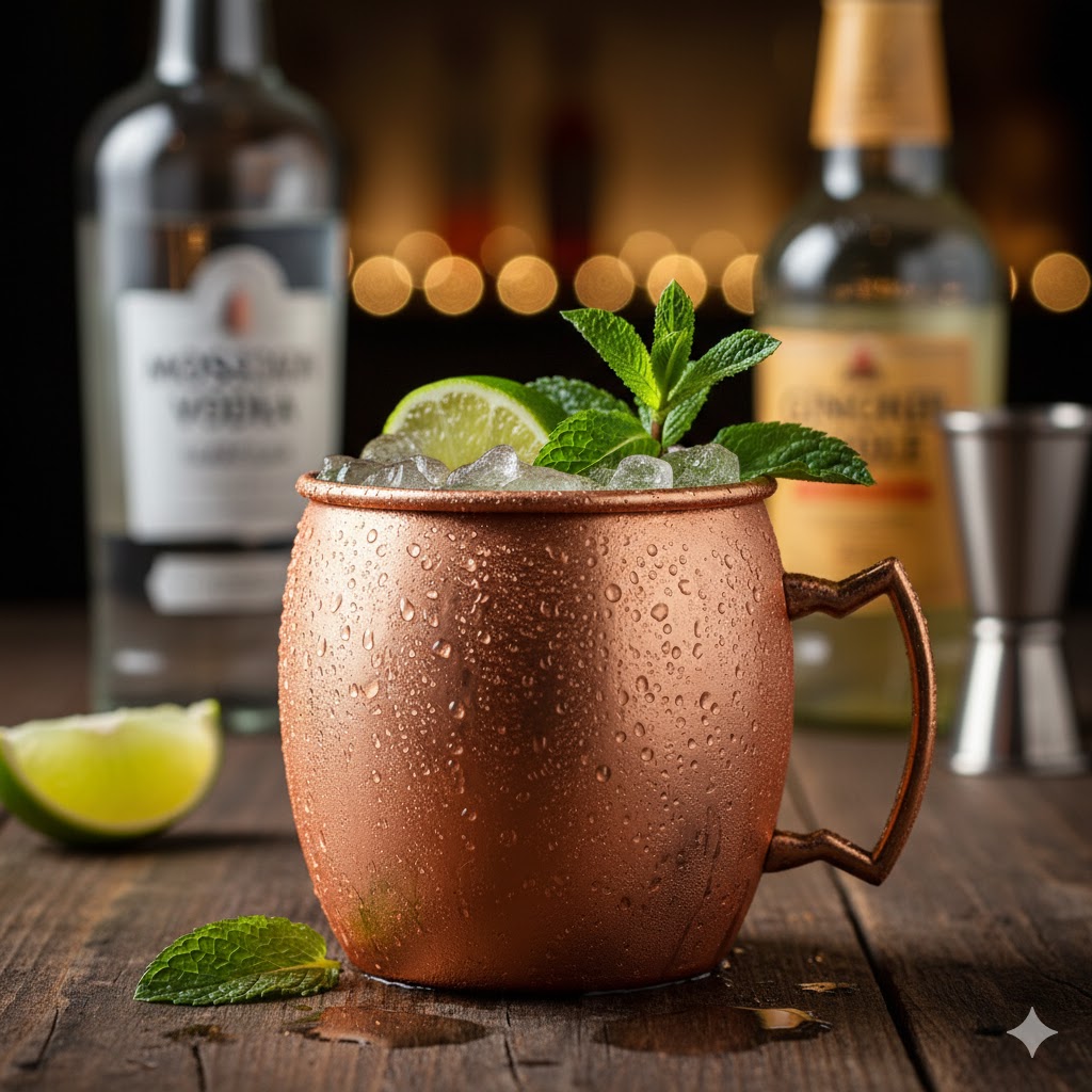 Moscow Mule en taza de cobre