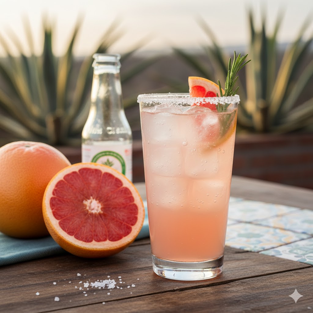 Paloma con tequila y pomelo