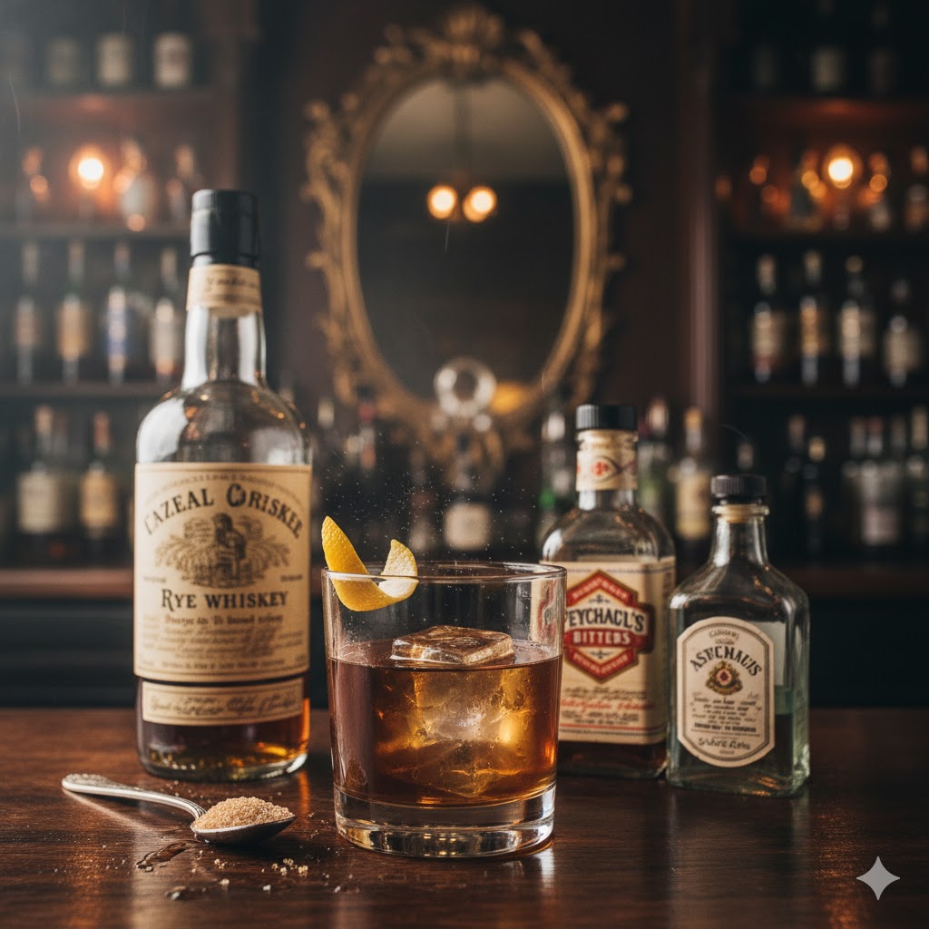 Sazerac con enjuague de absenta