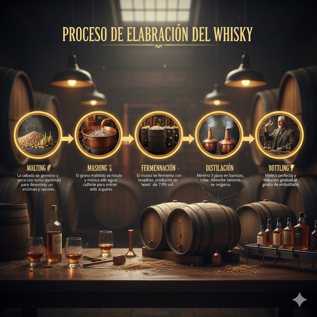Proceso de elaboración del whisky