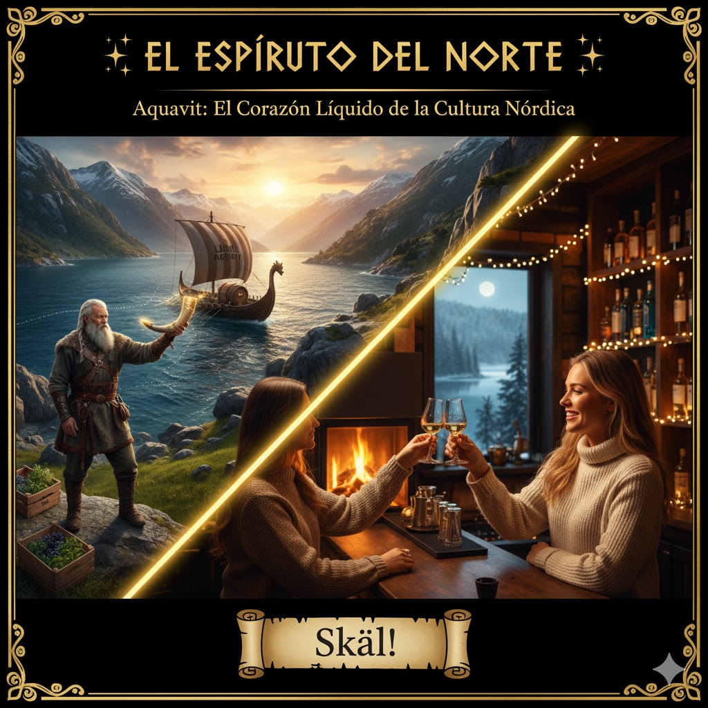Tradición del Aquavit en los países nórdicos