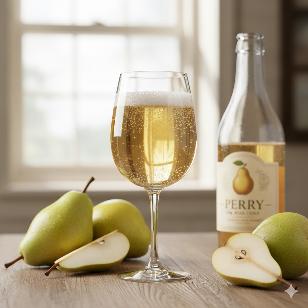 Perry o sidra de pera en copa