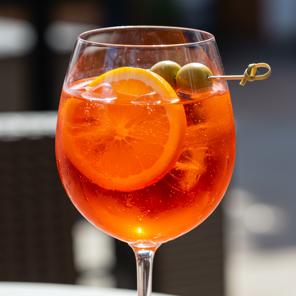 Spritz sin alcohol con burbujas