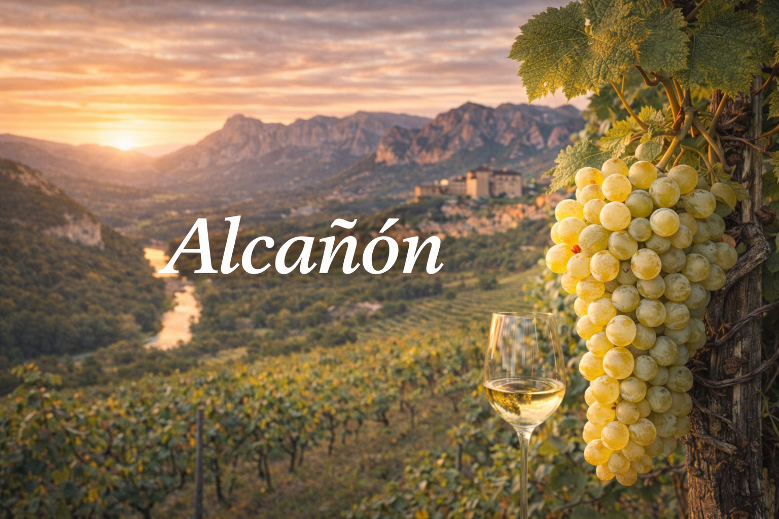 Uva Alcañón, joya blanca del Somontano