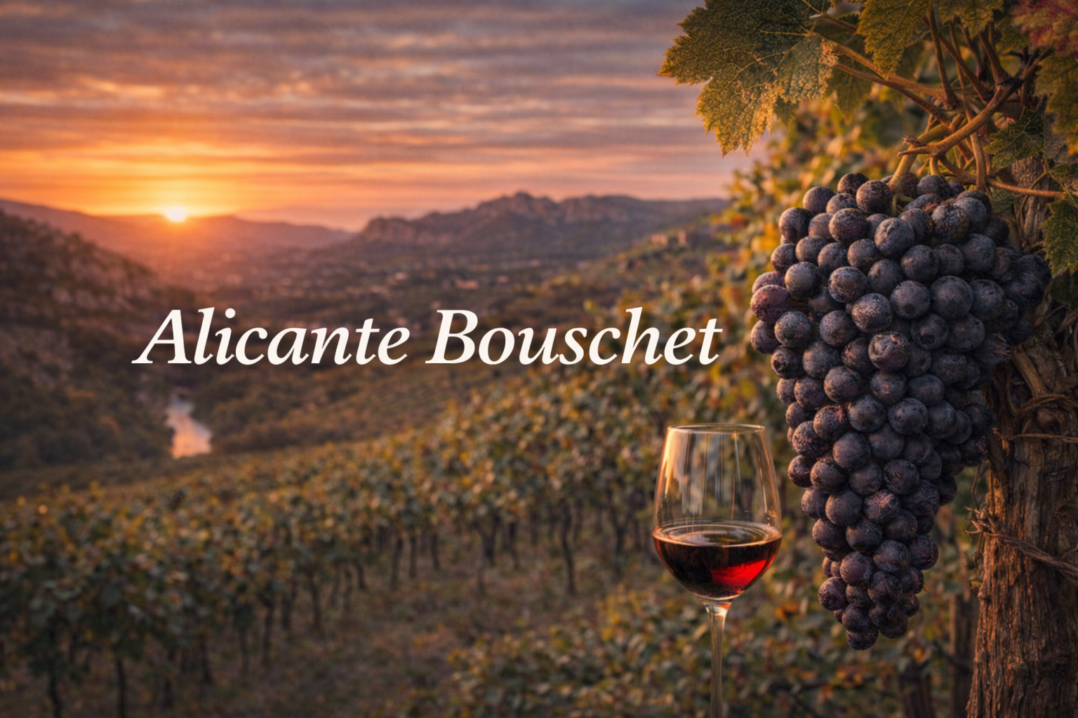 Alicante Bouschet o Garnacha Tintorera, uva tinta de color intenso