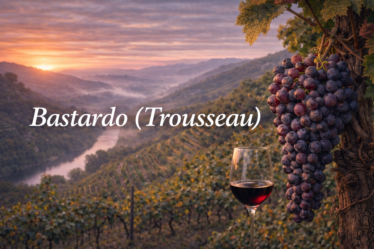 Bastardo (Trousseau): uva tinta atlántica, fresca y elegante