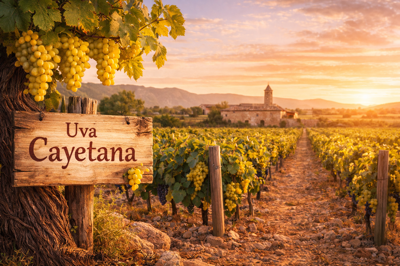 Viñedos tradicionales en vaso de Cayetana Blanca bajo el sol extremeño