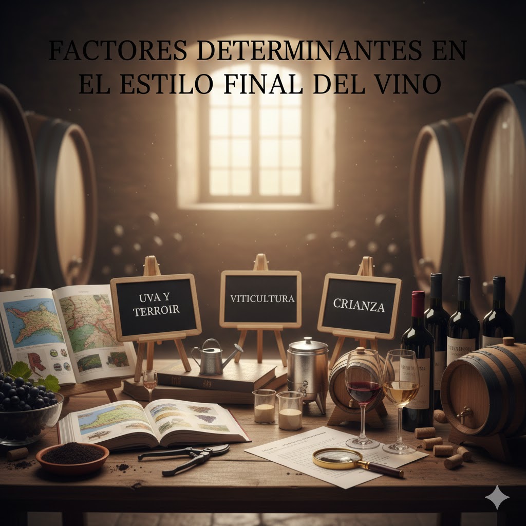 Modelo uva-clima-técnica: cómo variedad, entorno y vinificación determinan el estilo final del vino