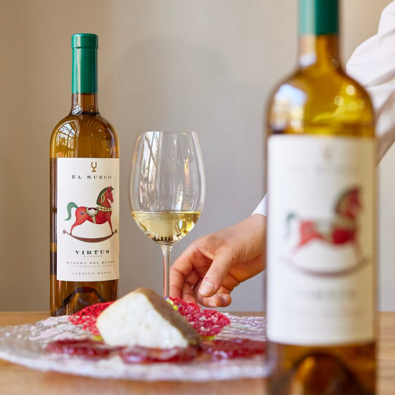 Vino elaborado con Albillo Mayor