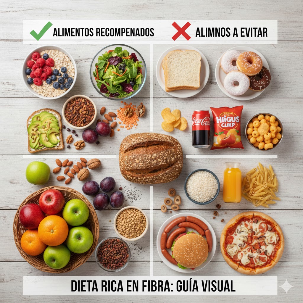 Ejemplo de alimentos permitidos y prohibidos