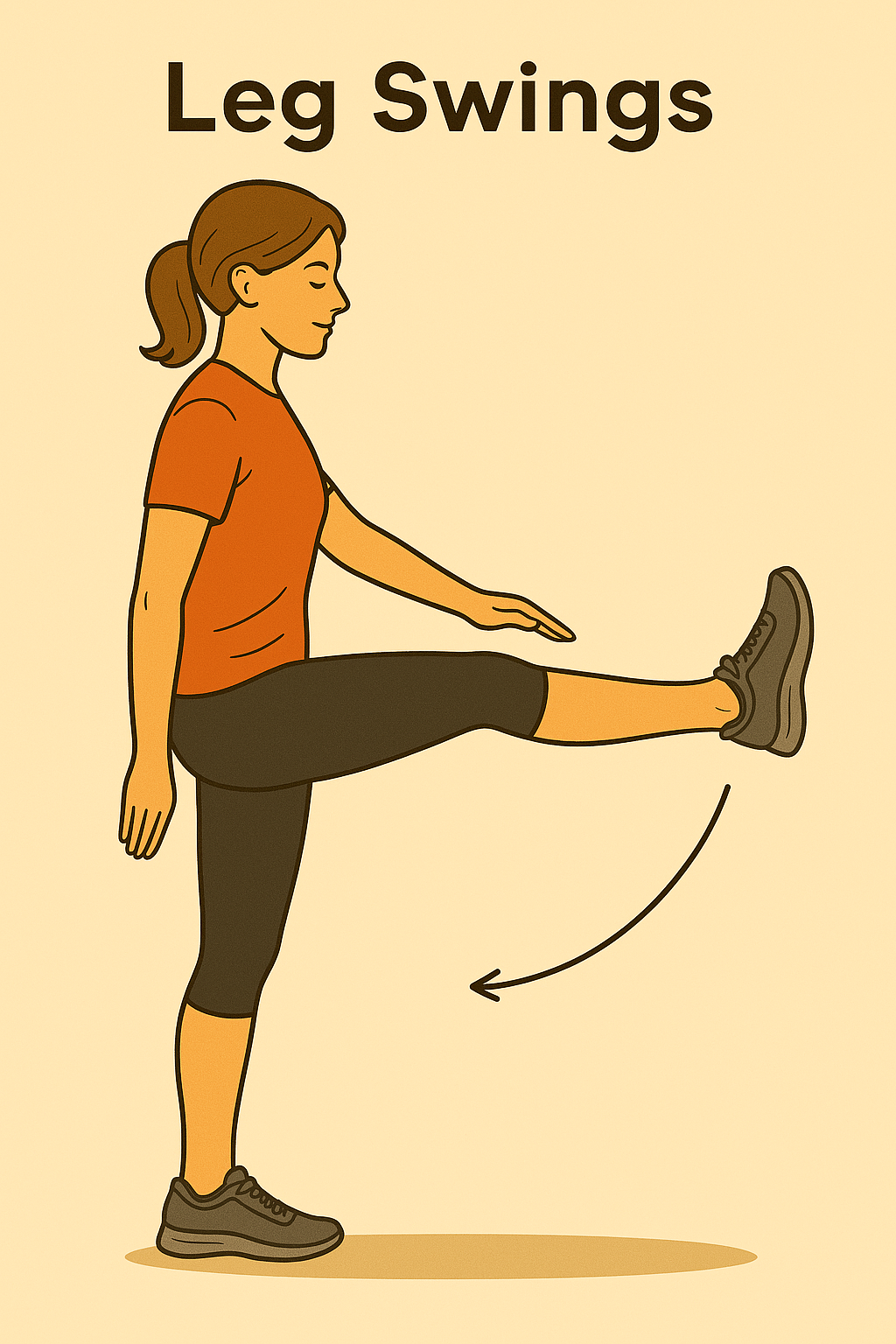 Balanceos de pierna para estirar isquiotibiales