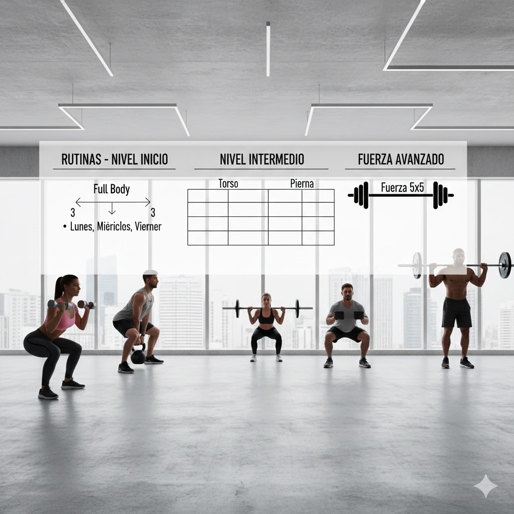 Rutinas de entrenamiento de fuerza