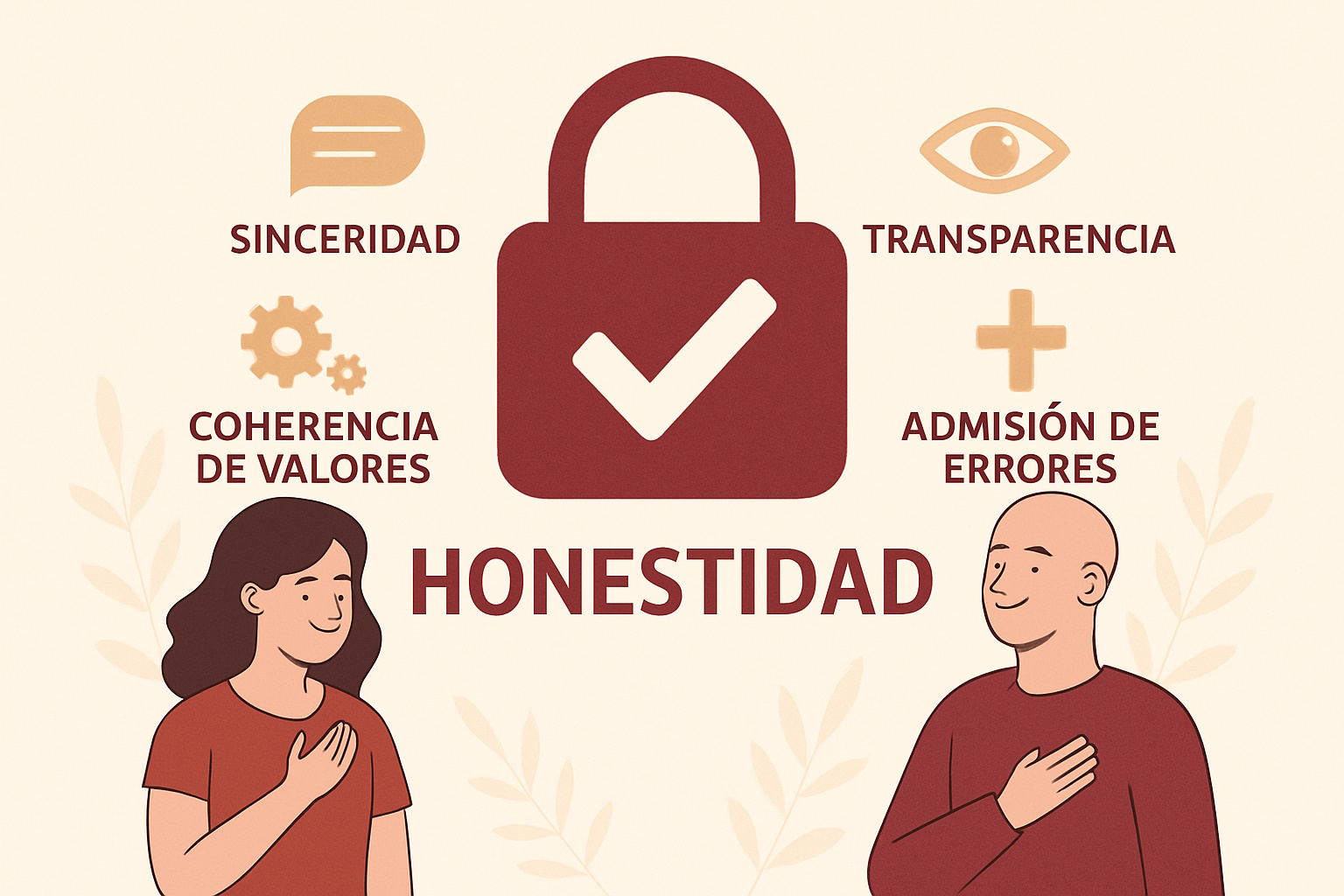 Persona mostrando sinceridad y transparencia en su relación con los demás