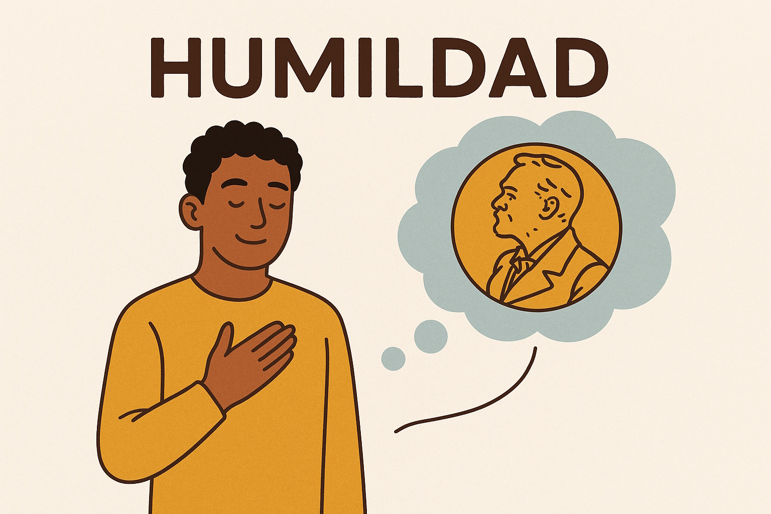 Persona mostrando humildad y apertura para aprender