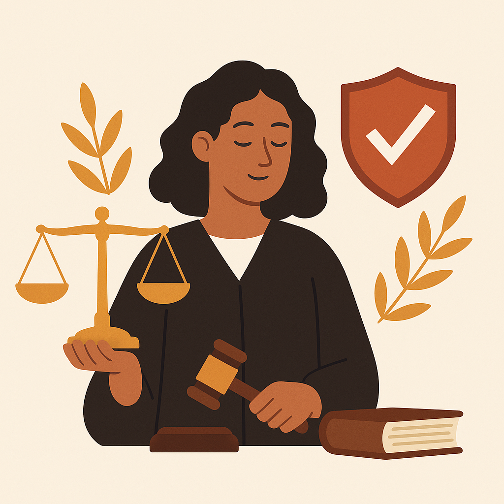 Balanza de la justicia representando equilibrio y equidad