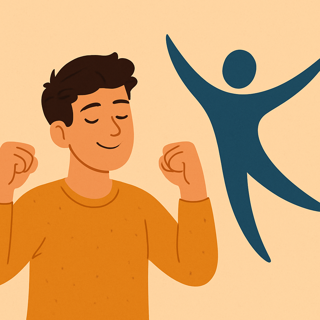 Persona disfrutando de la libertad en un espacio abierto