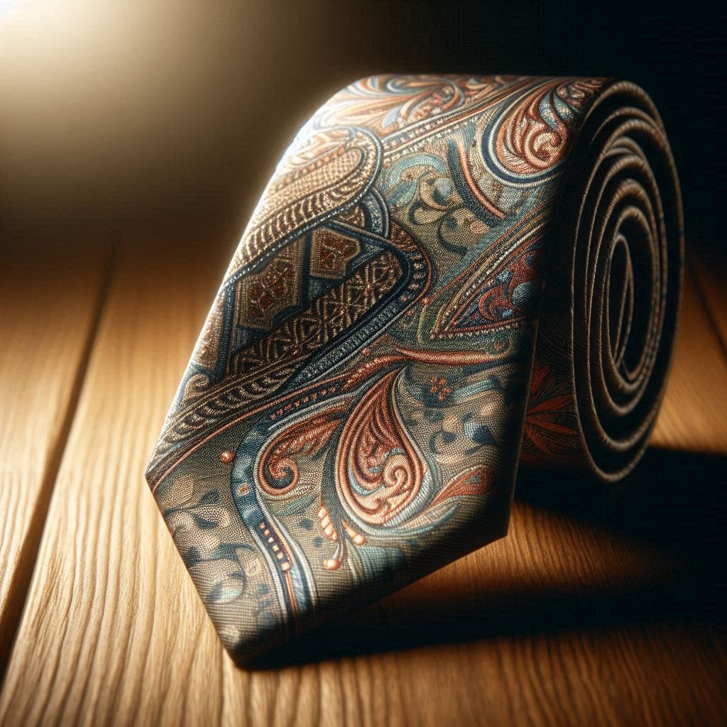 Ilustración de corbata clásica