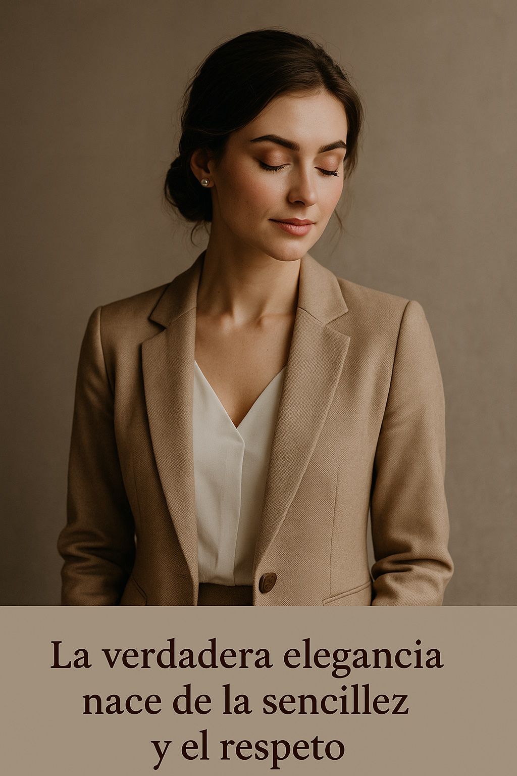 Persona con vestimenta elegante y actitud segura