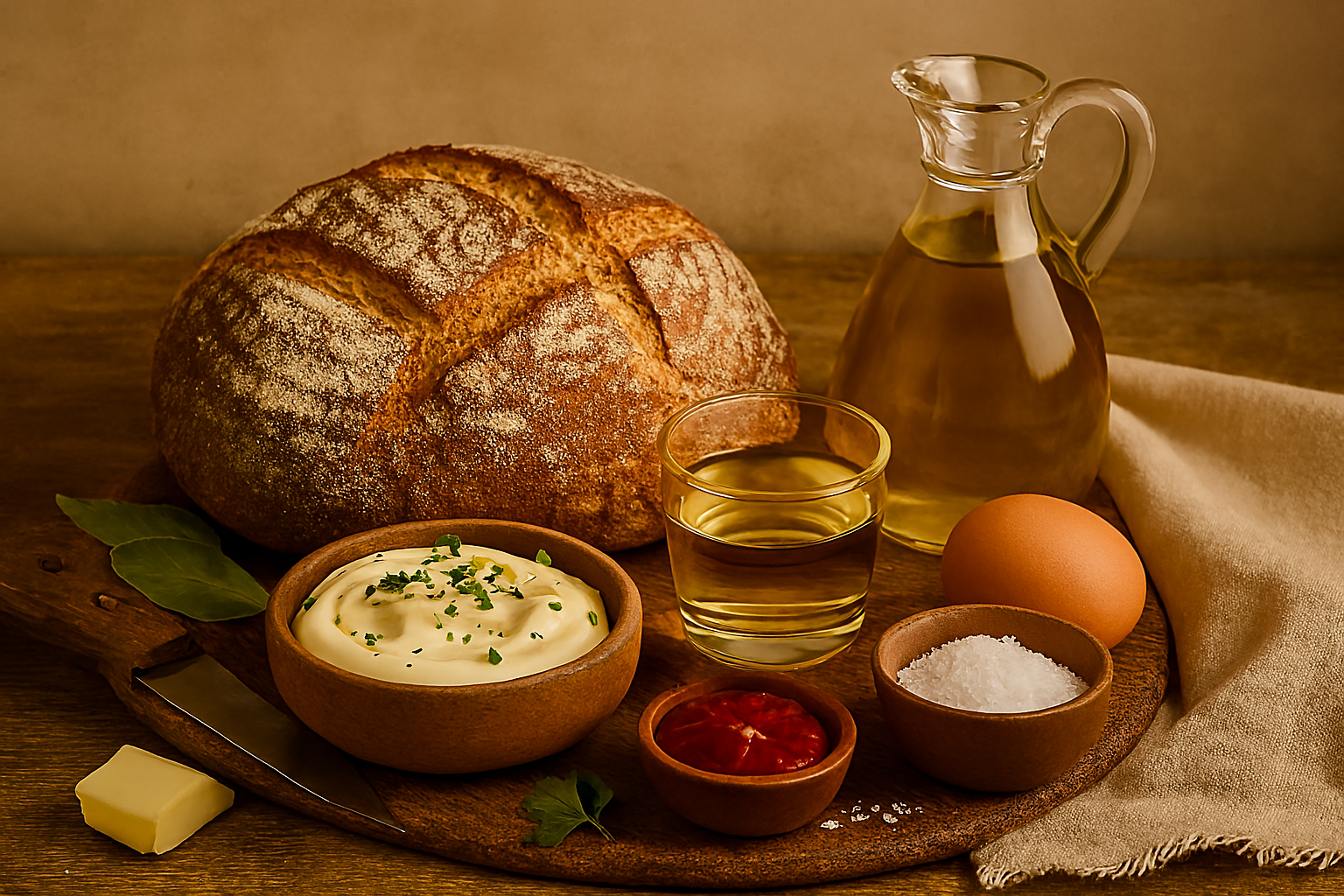 [translate:Ingredientes pan rústico con alioli]