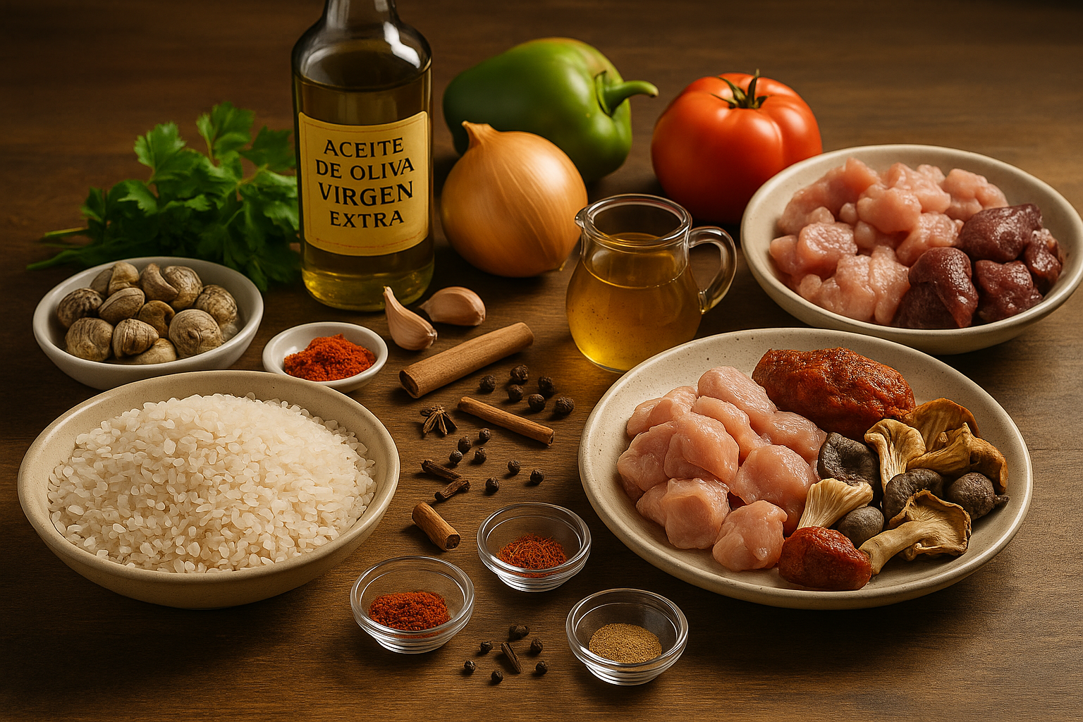 Ingredientes para arroz brut