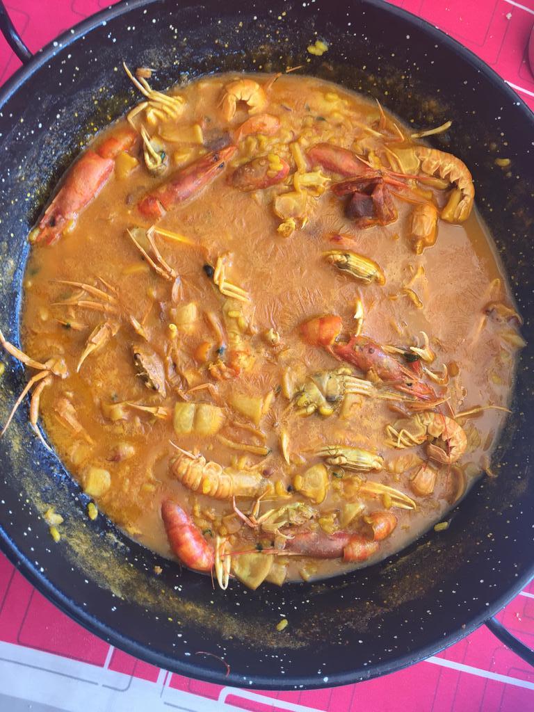 Arroz meloso de marisco con sepia y ñora