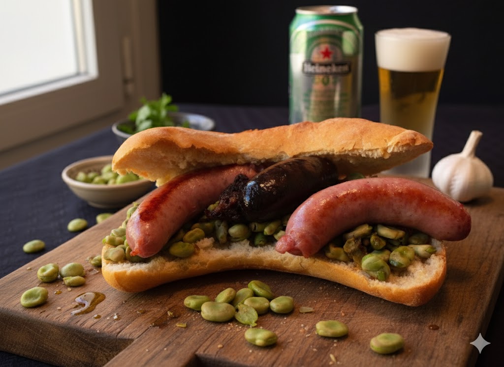 [translate:Bocadillo blanco y negro valenciano]