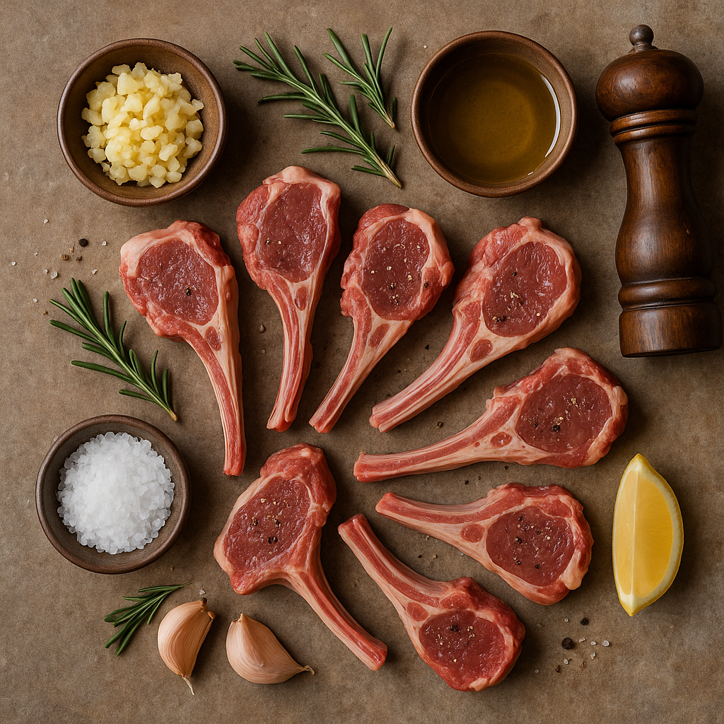 Ingredientes chuletillas de cordero a la barbacoa