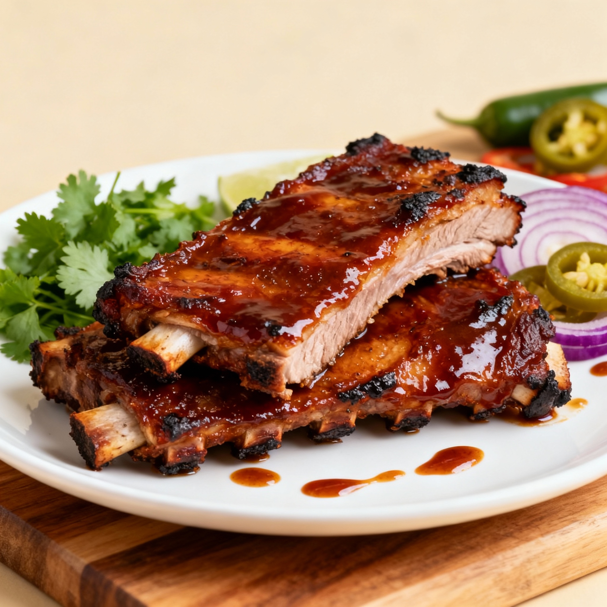 Costillas a la barbacoa