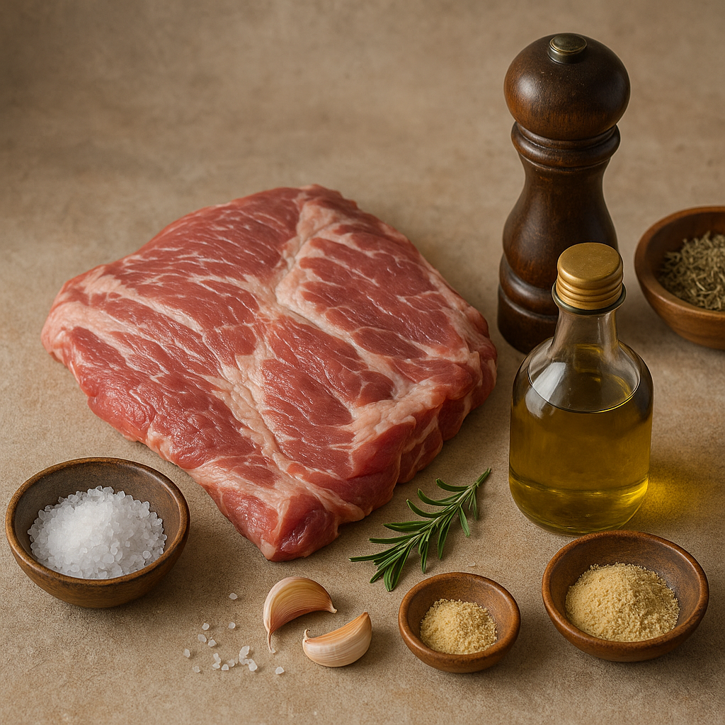 Ingredientes secreto ibérico a la plancha