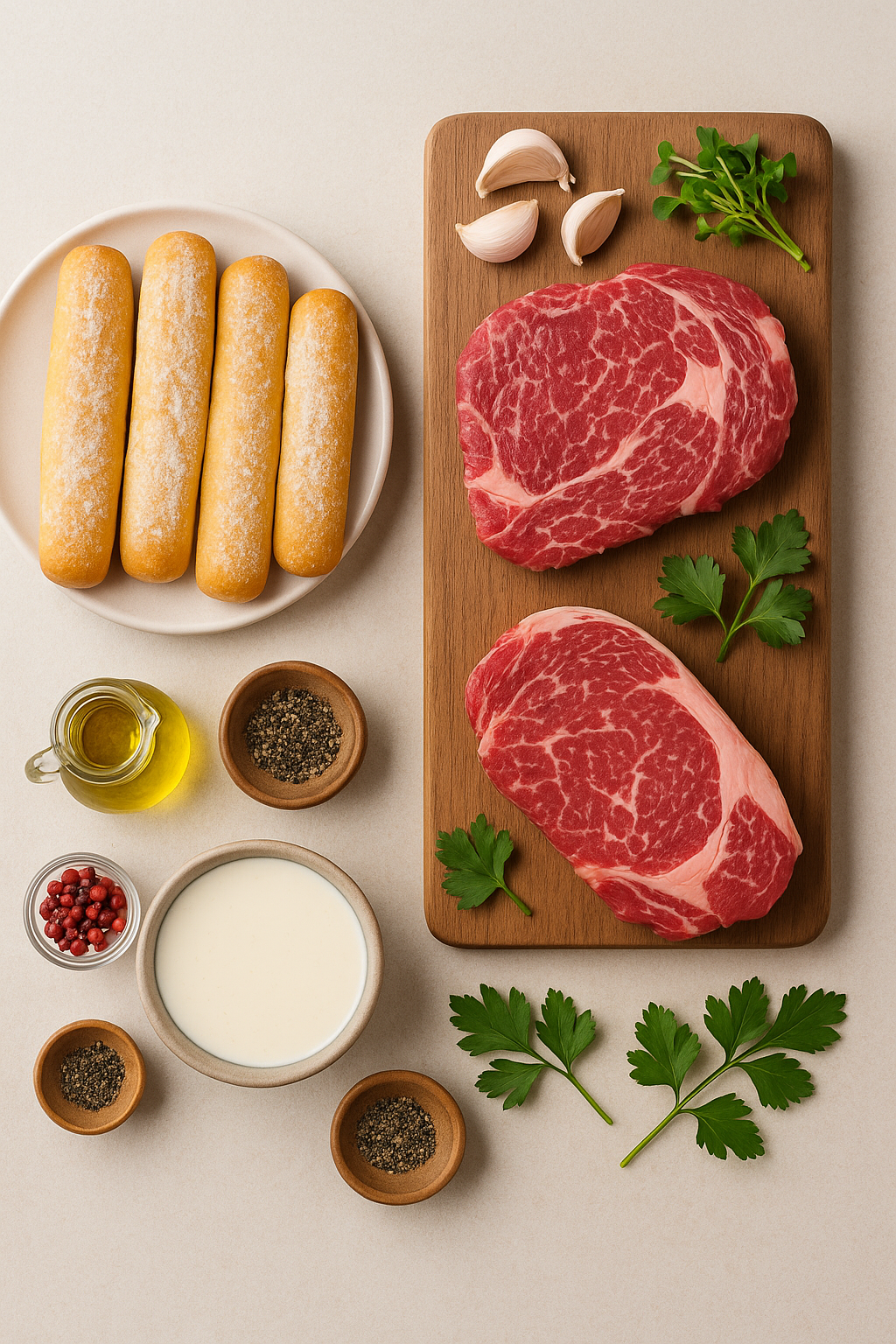 Ingredientes fartons con wagyu