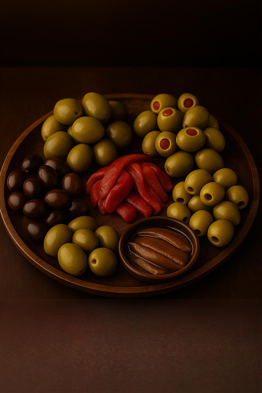 Surtido de aceitunas marinadas