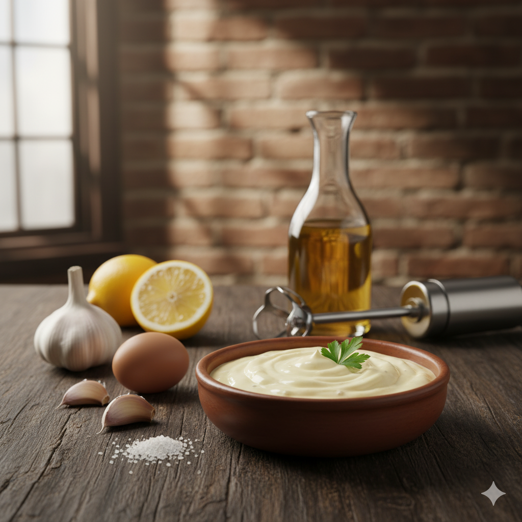 Alioli Casero terminado y servido