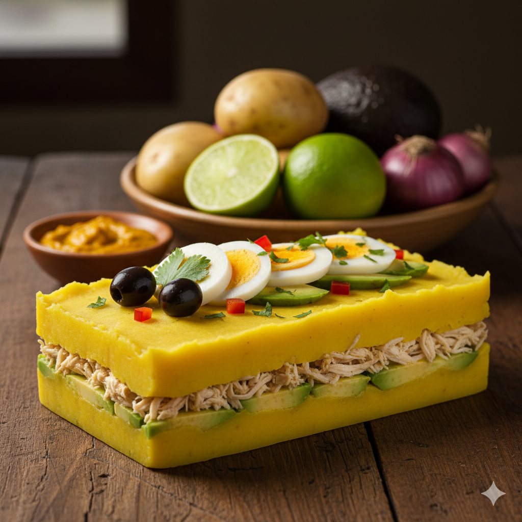 Causa limeña terminada y servida