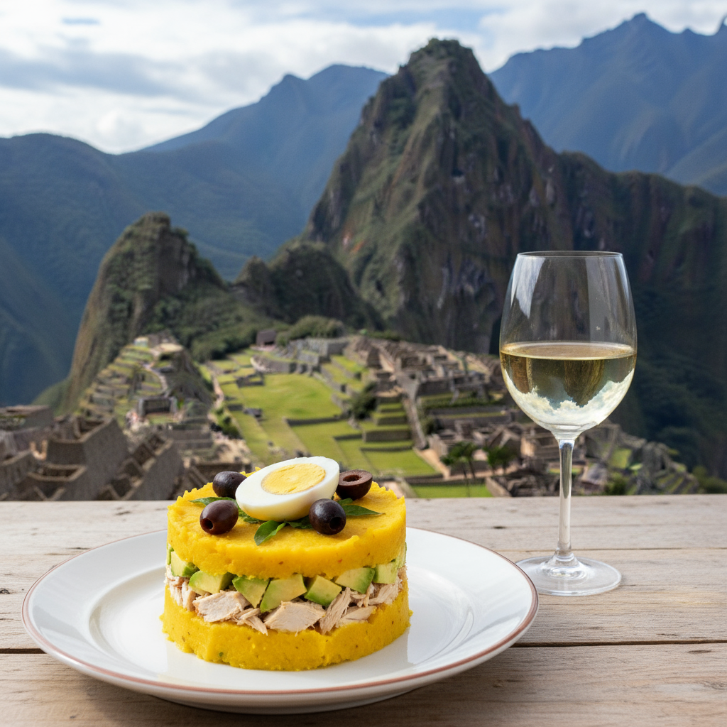 Causa limeña en un ambiente fresco