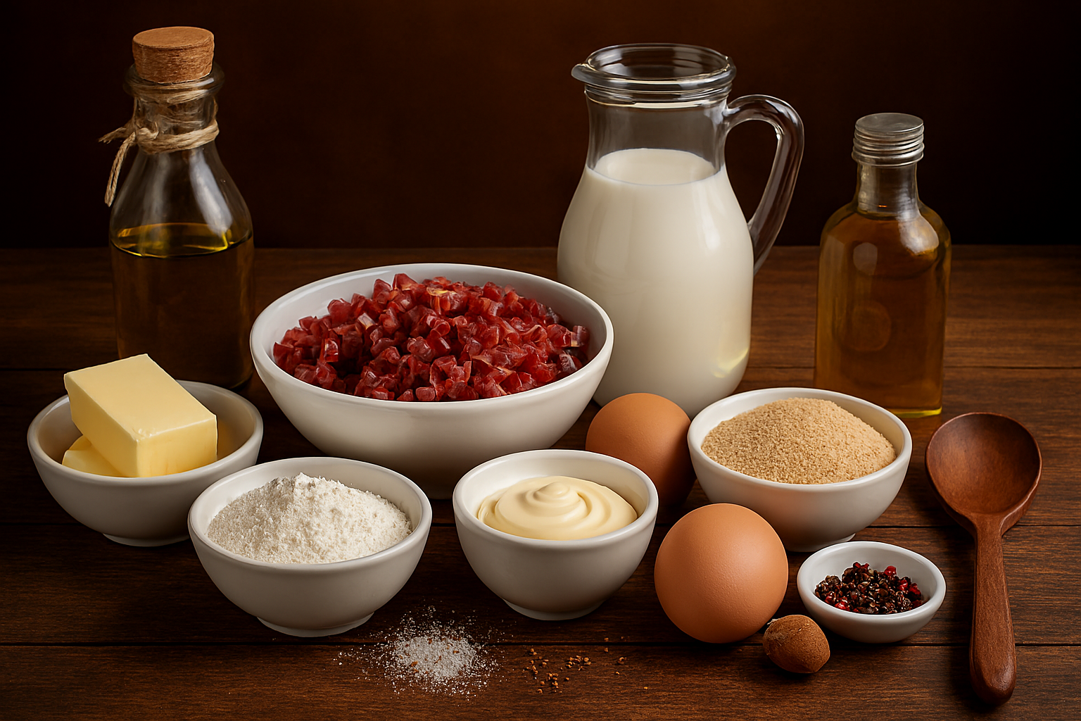 Ingredientes croquetas de jamón