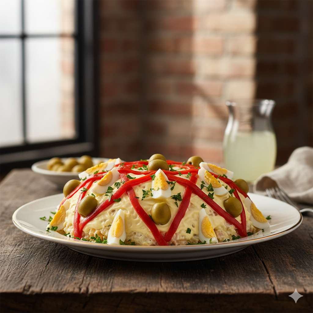Ensaladilla Rusa terminada y servida