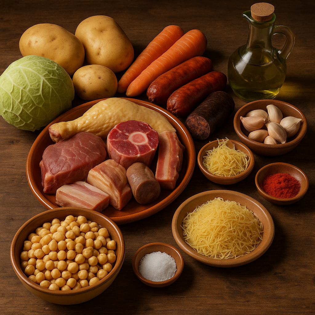 Ingredientes Cocido Madrileño