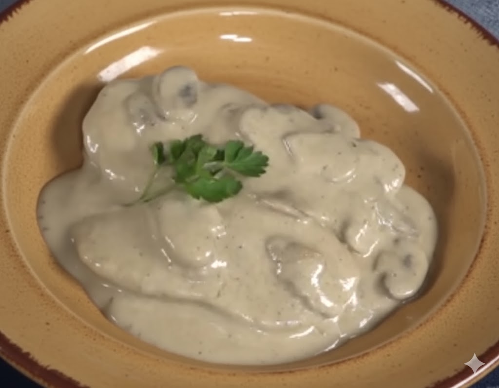 Pollo con Champiñones en Salsa