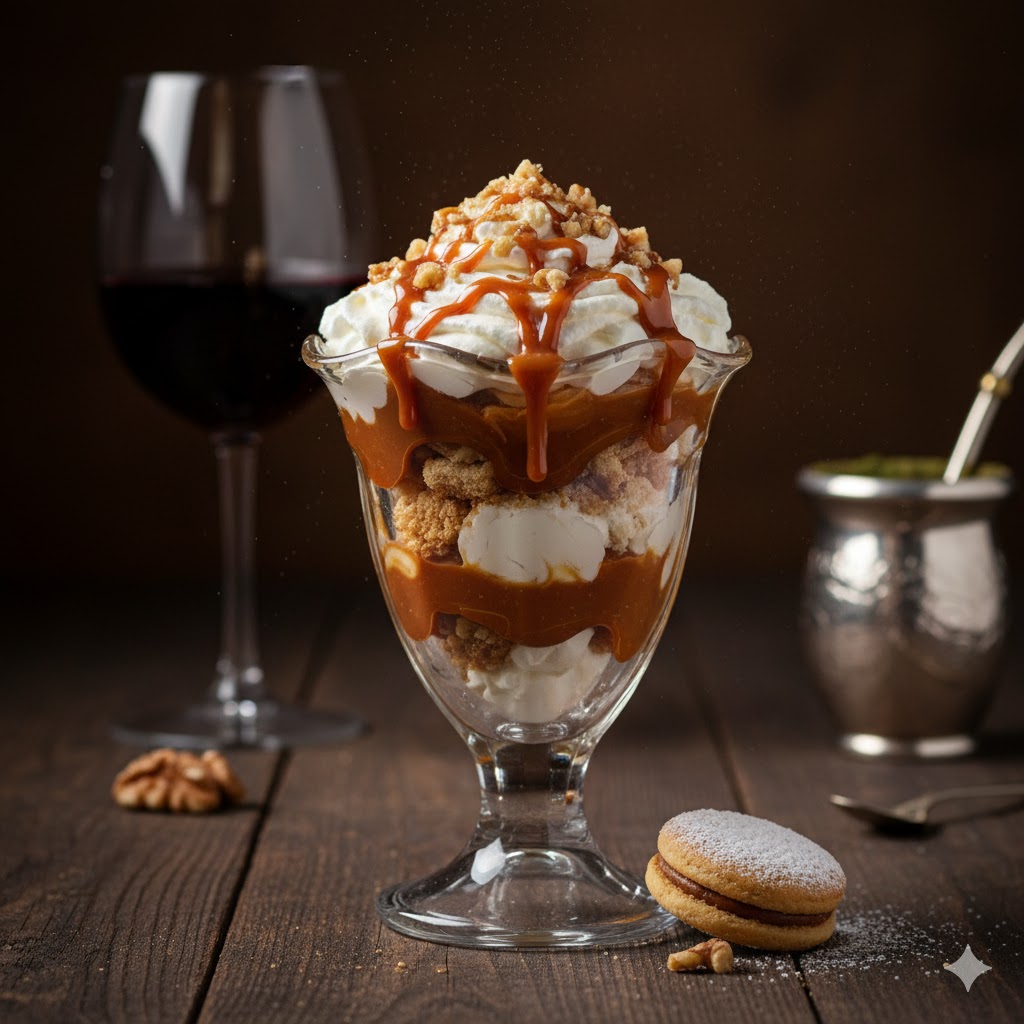 [translate:Dulce de leche repostero argentino servido]