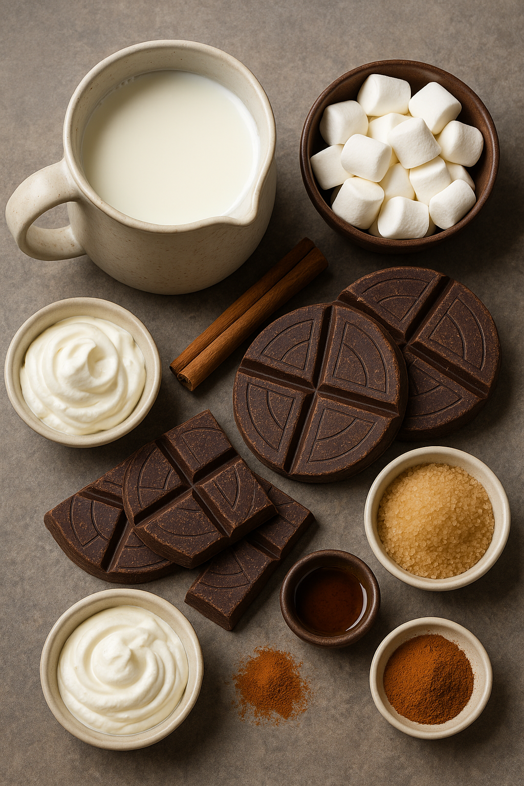 Ingredientes: chocolate, leche, canela, chile