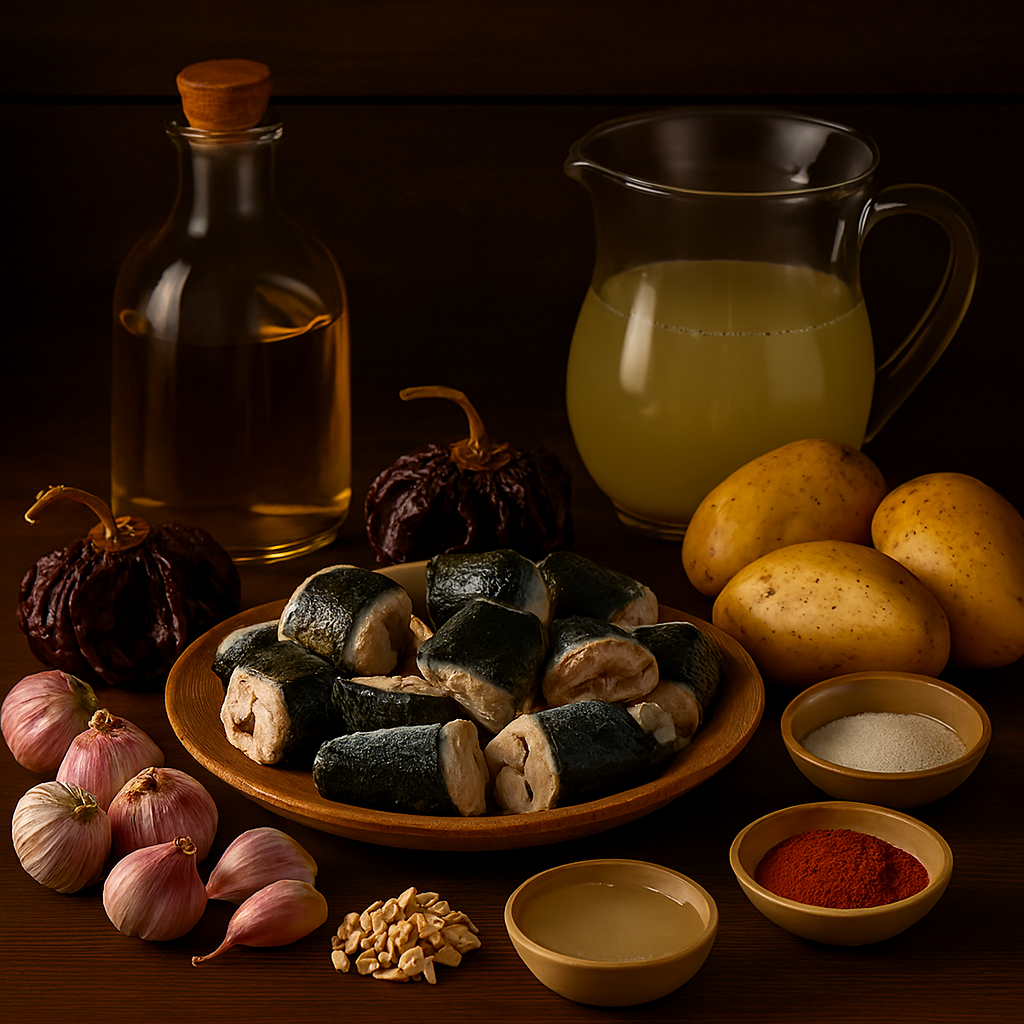 Ingredientes All i Pebre de Anguila