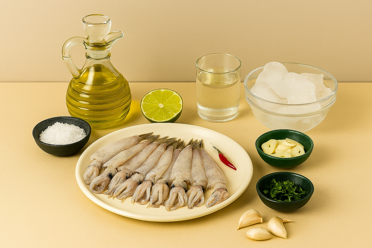 Ingredientes Chipirones a la Plancha