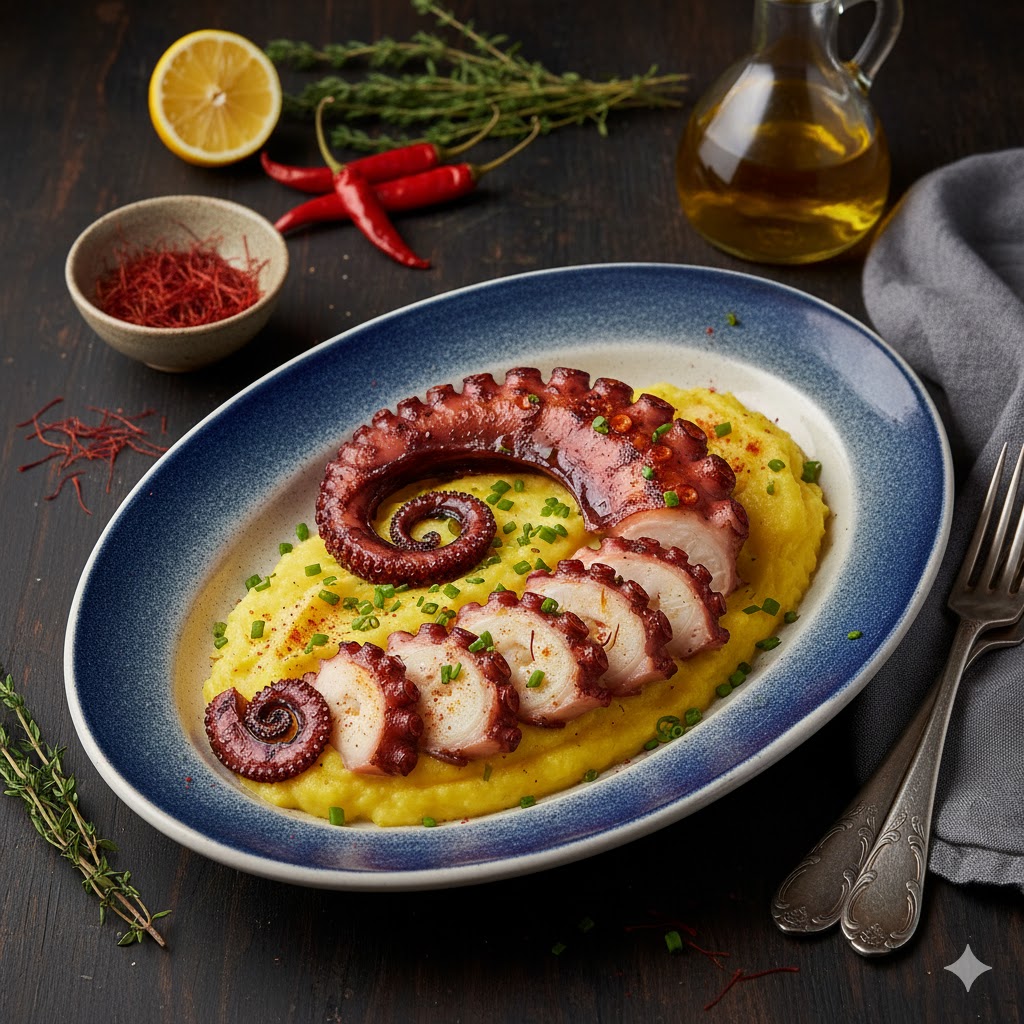 Pulpo a baja temperatura y toque de plancha