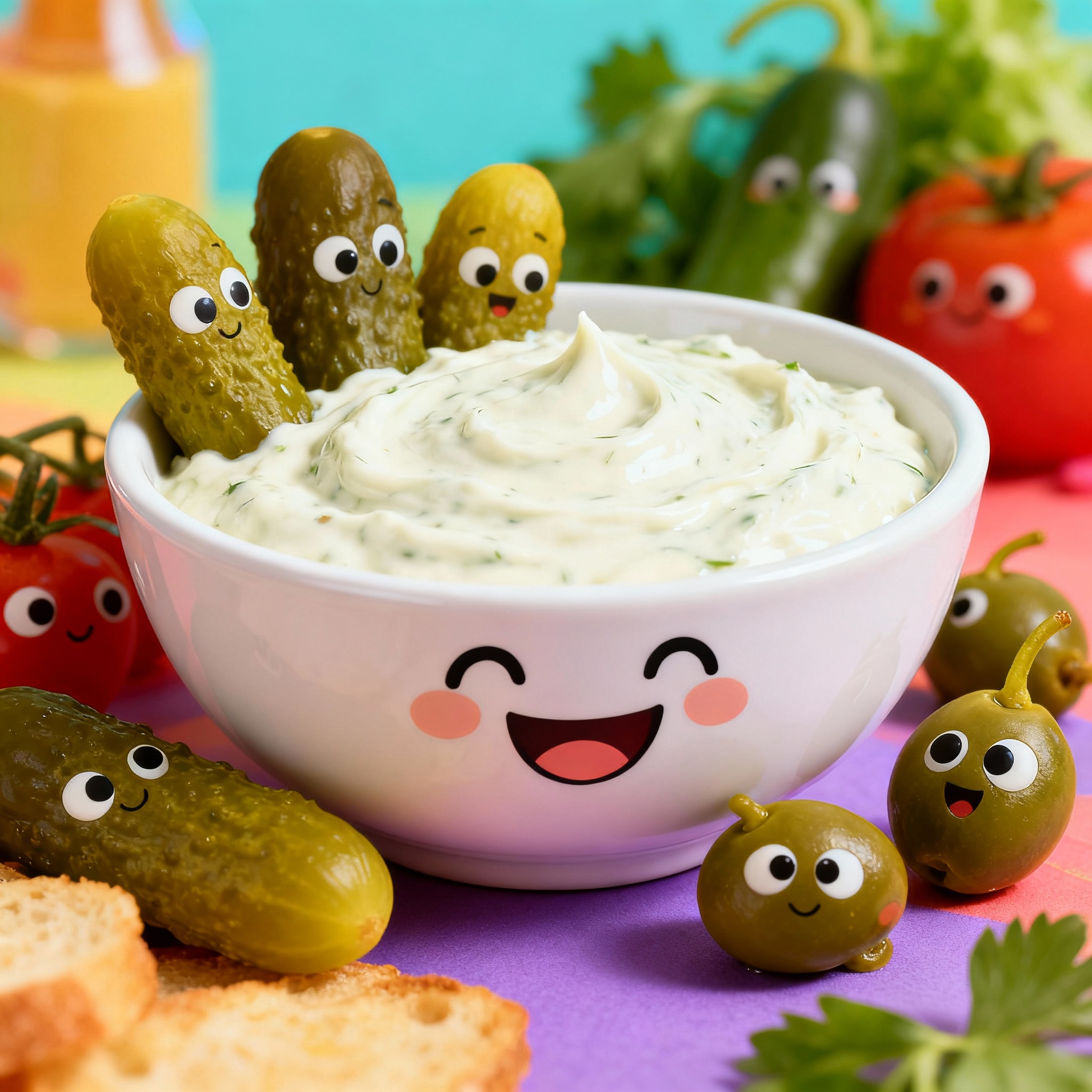 Salsa tártara servida