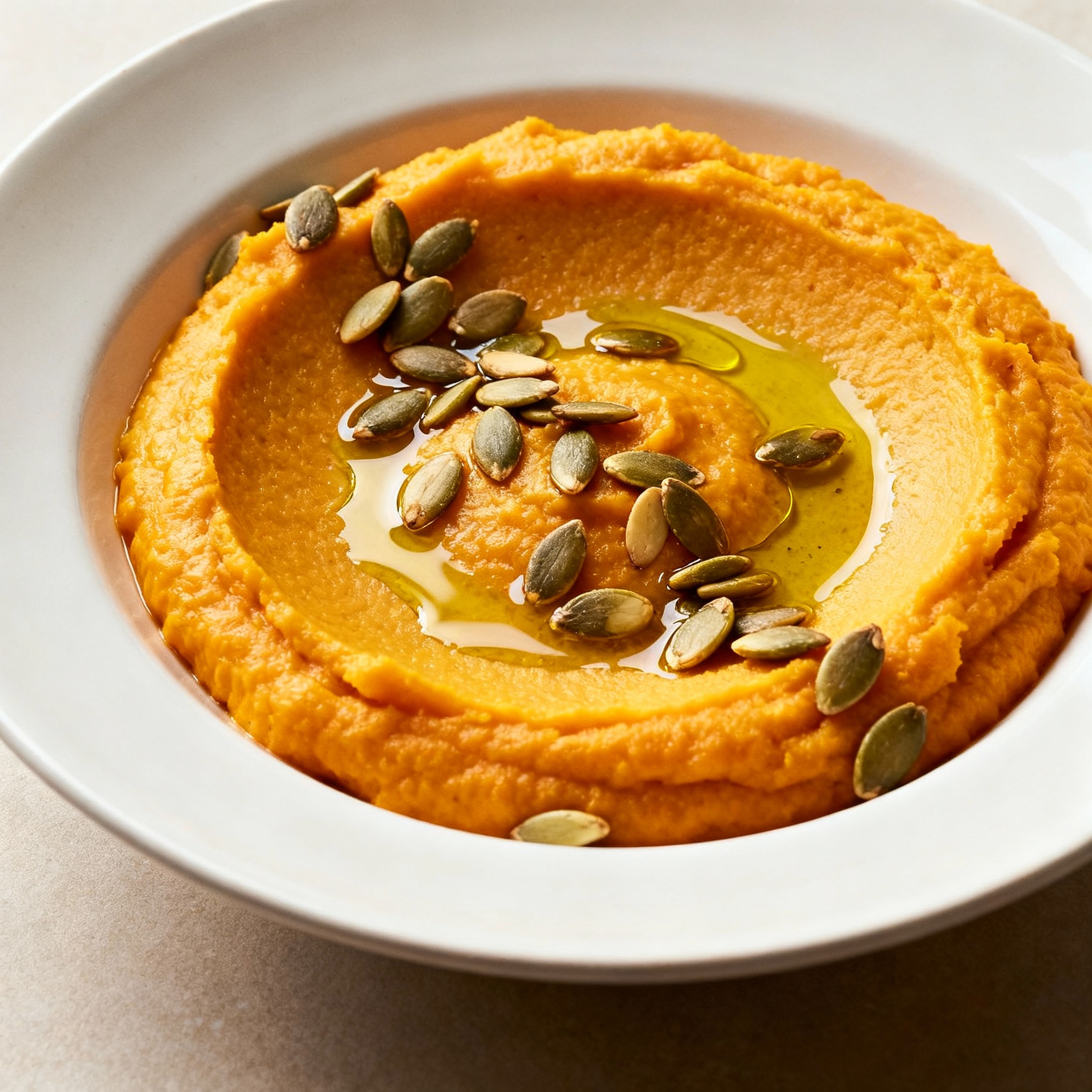 Crema de calabaza suave y cremosa