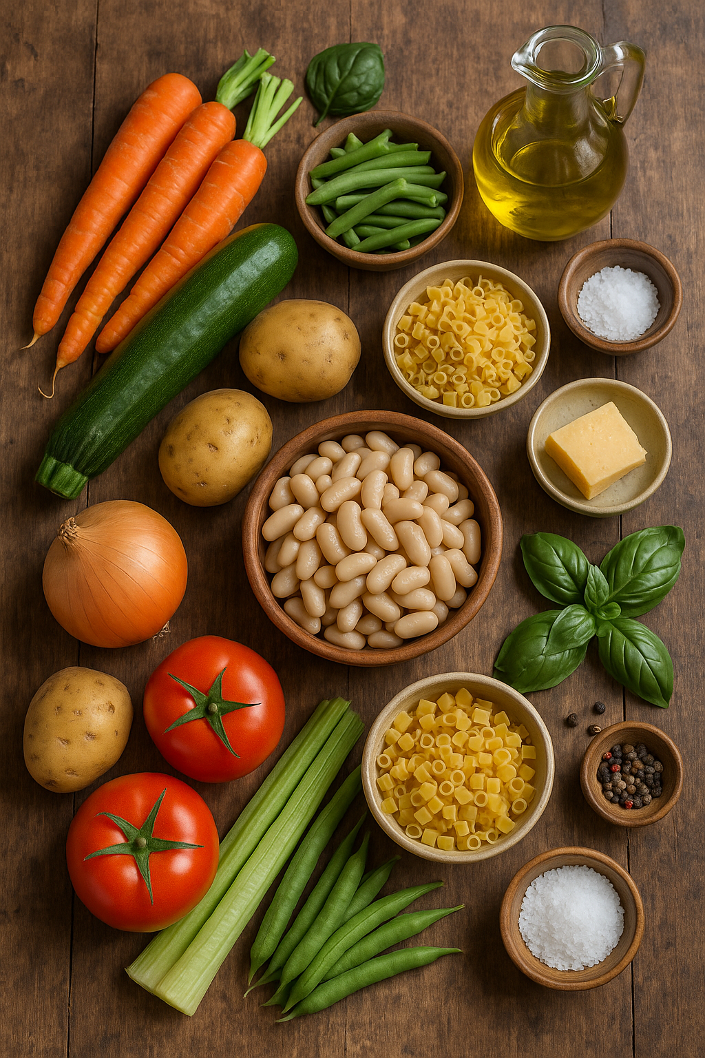 Ingredientes Sopa Minestrone Italiana